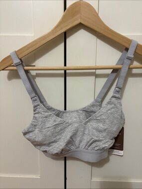 Bravado Heather Gray Cotton Wireless Nursing Bra